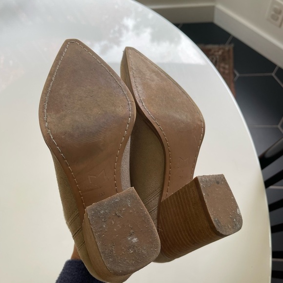 Marc Fisher Oshay Pointed Toe Bootie Taupe - 7 - Picture 6 of 8